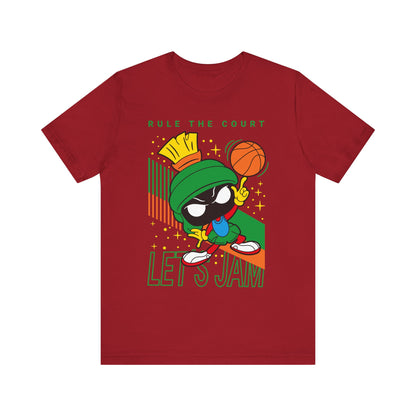 T-Shirt "Basketball Motivational T-Shirt - Rule The Court Player's Tee" Canvas Red