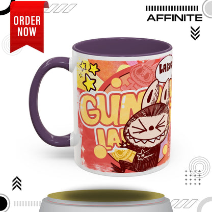 Mug Lazy Yoga Character Coffee Mug - Fun & Whimsical Art for Every Caffeine Lover 11oz Purple