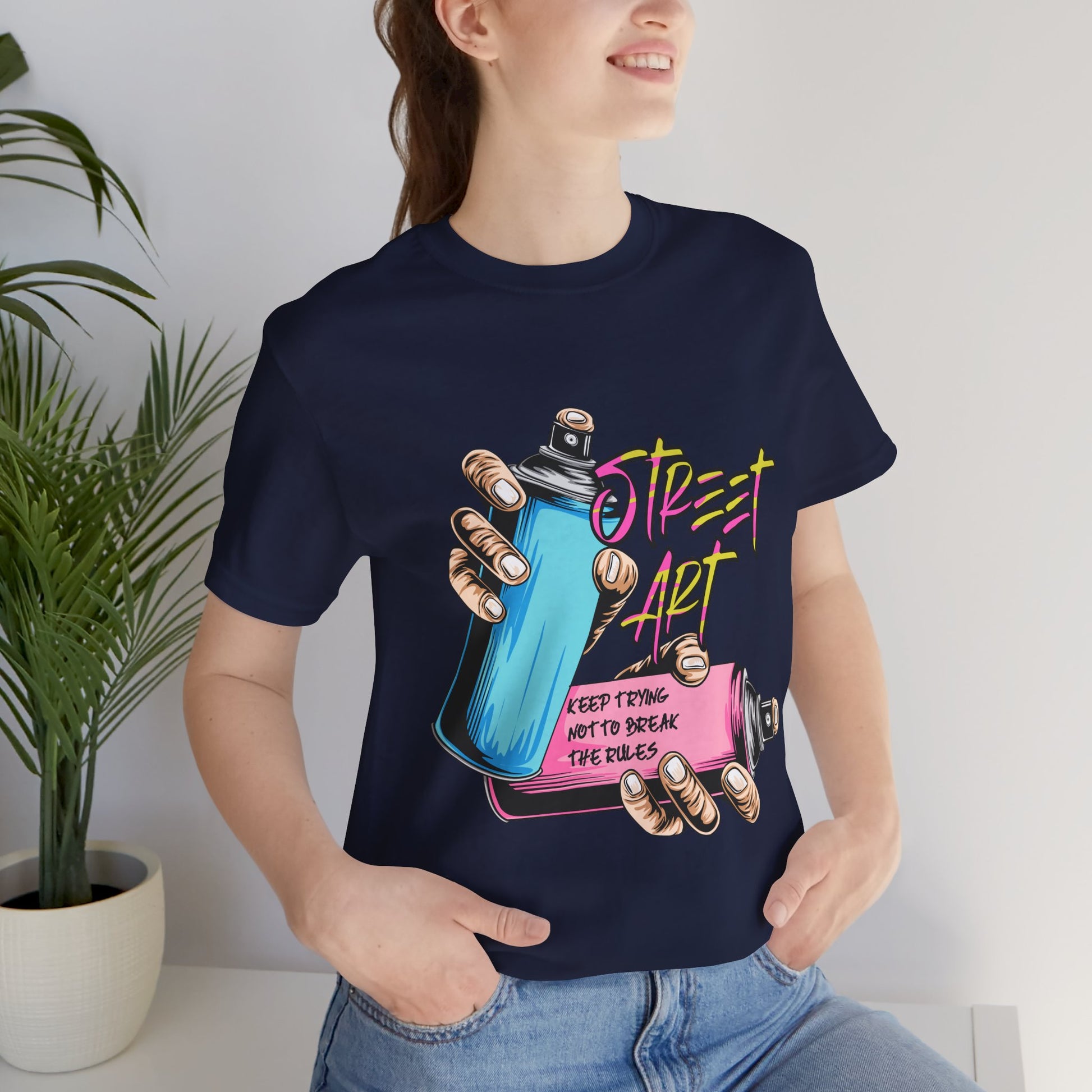 T-Shirt Street Art T-Shirts - Keep Trying Unisex Tee | Graphic Urban Wear