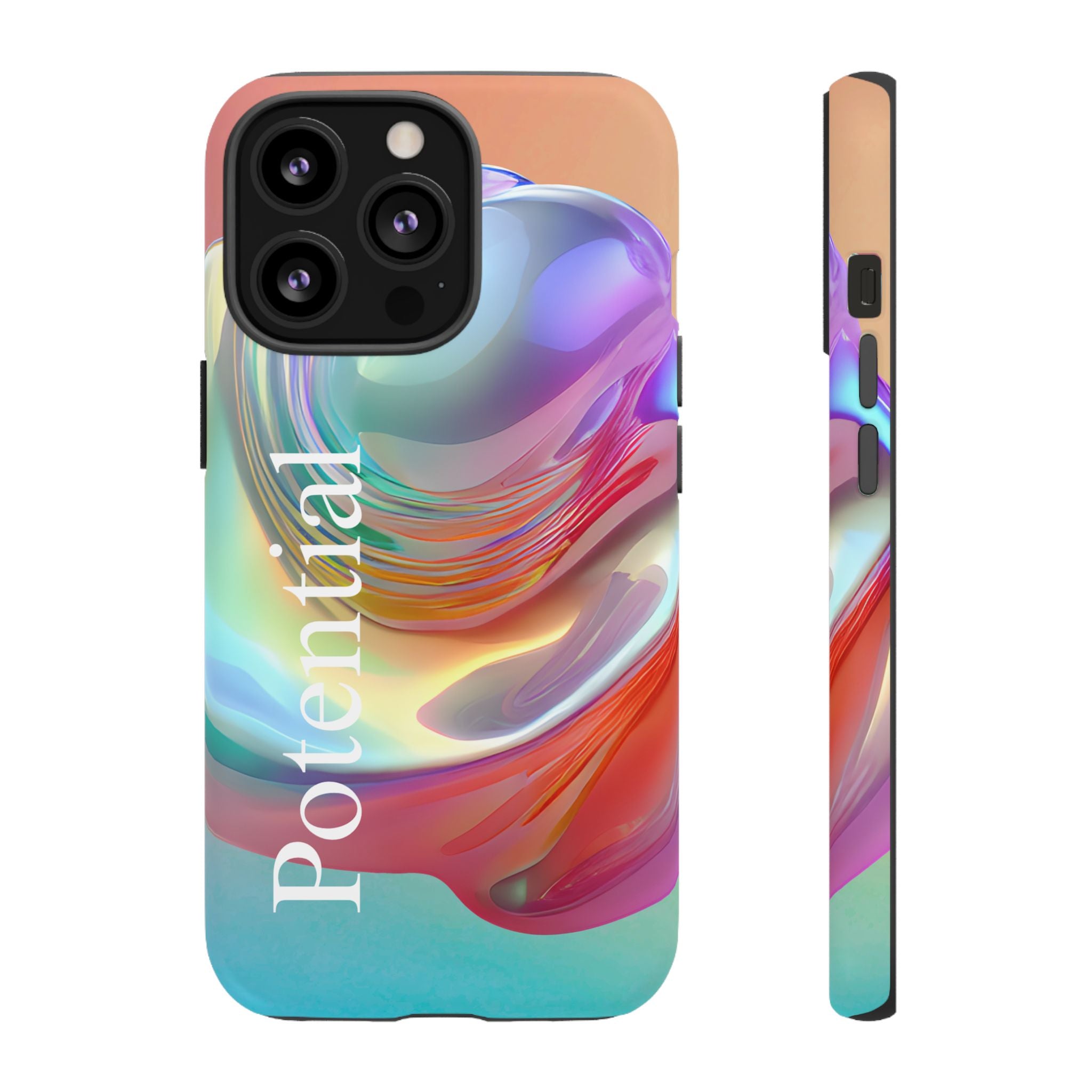 Colorful Phone Tough Case - "Potential" Metamorph Design