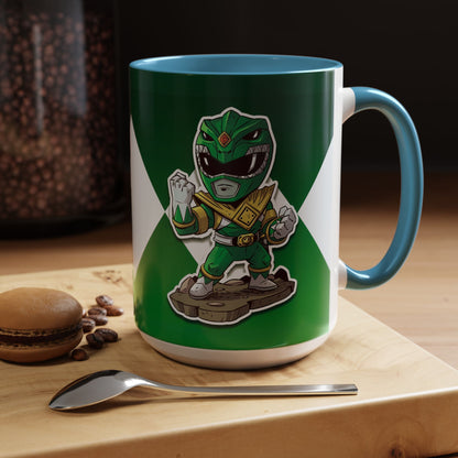 Mug Green Ranger Mug – 11oz & 15oz Mighty Morphin Power Rangers Ceramic Cup