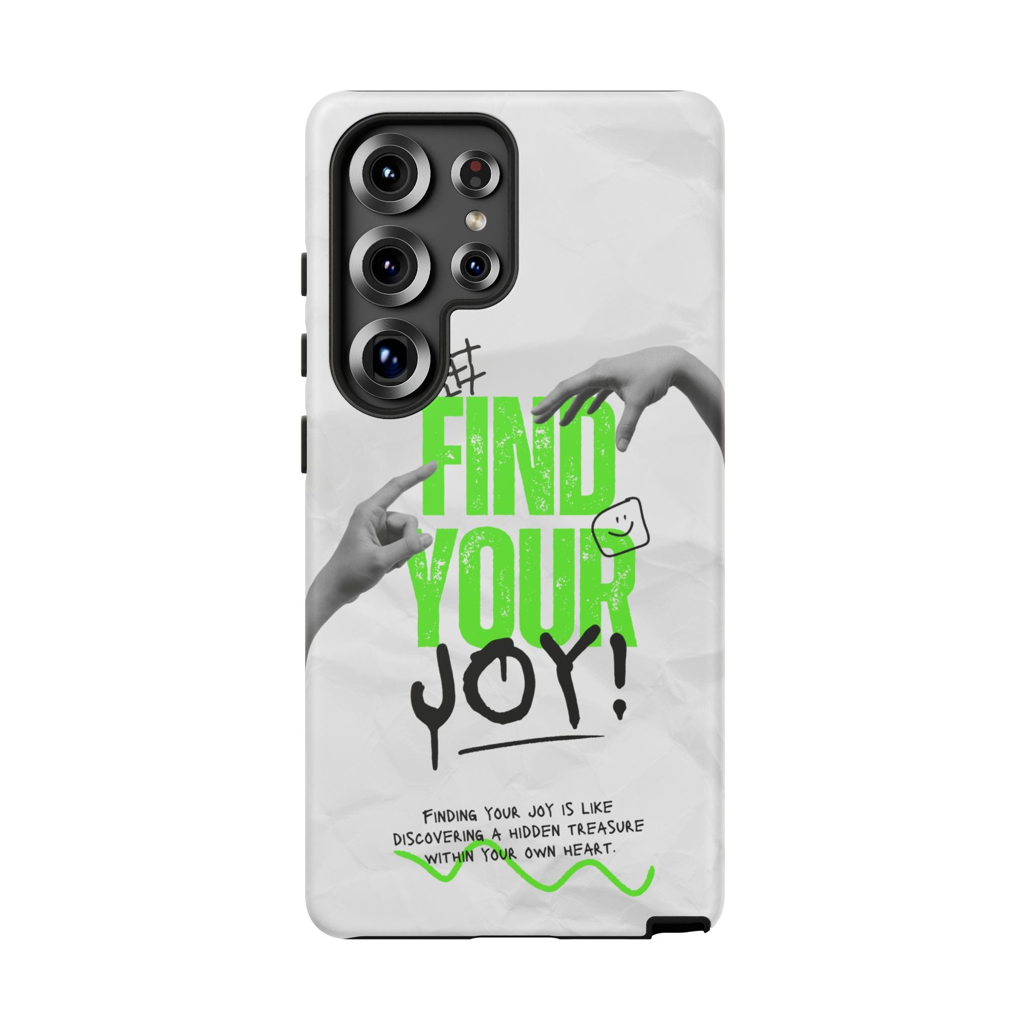Phone Cases - Find Your Joy Themed Tough Phone Protection for iPhone, Samsung, Google Pixel (Matte/Glossy)