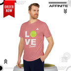 T-Shirt Love Tennis Unisex Sport T-shirt, Athletic Tee, Gift for Tennis Lovers, Tennis Apparel, Sportswear, Fitness Clothing by Adidas