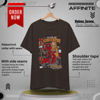 T-Shirt Deadpool Scooter Short Sleeve Tee – Fun, Unisex Graphic T-Shirt for Fans Brown