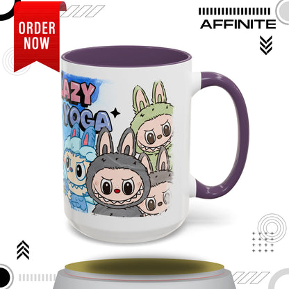 Mug Lazy Yoga Monsters Coffee Mug - Fun Accent Mug for Yoga Lovers