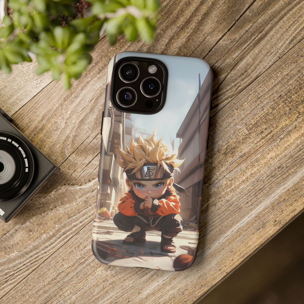 Chibi Naruto Tough Phone Case – Anime Protective Case for iPhone & Samsung, UV Resistant, Durable & Stylish