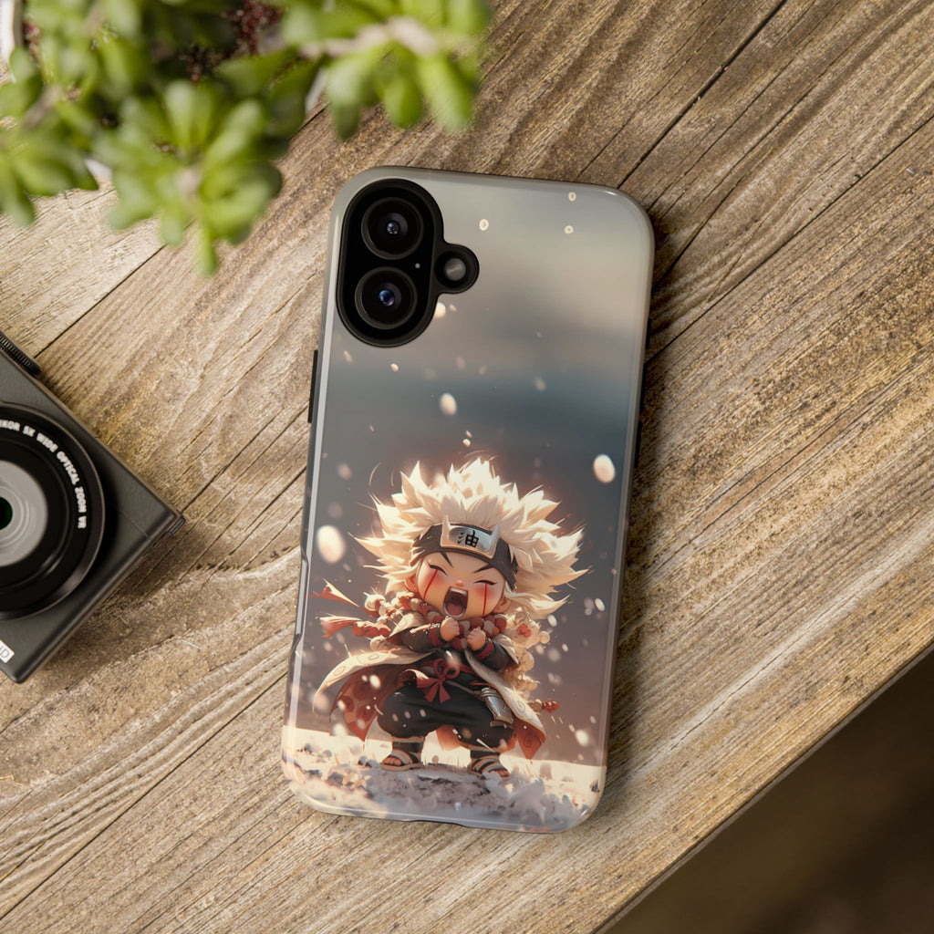 Anime Phone Case – Chibi Jiraiya Tough Protective Case for iPhone & Samsung