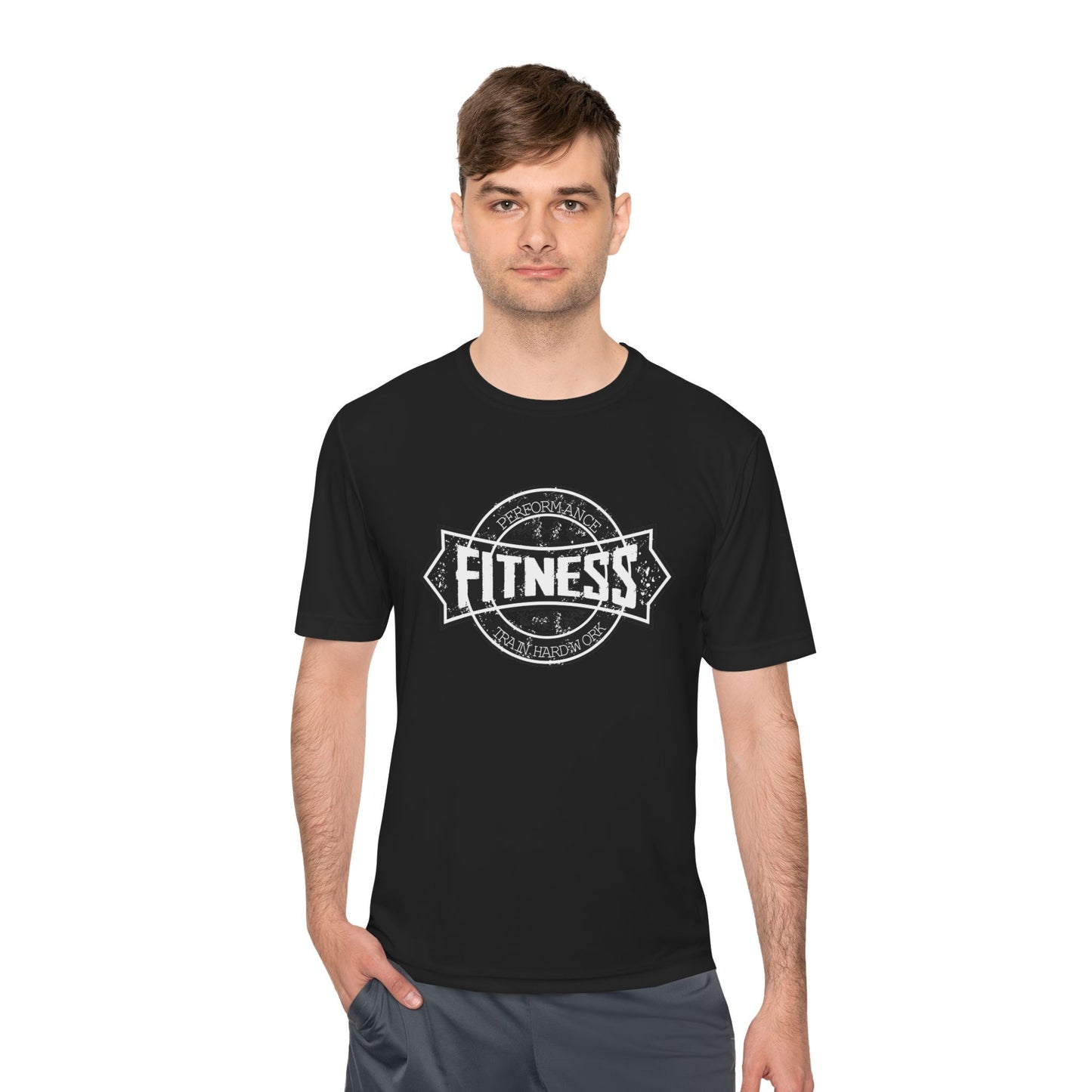 T-Shirt Moisture Wicking Fitness Shirt - Unisex Workout Tee for Gym, Running, Yoga