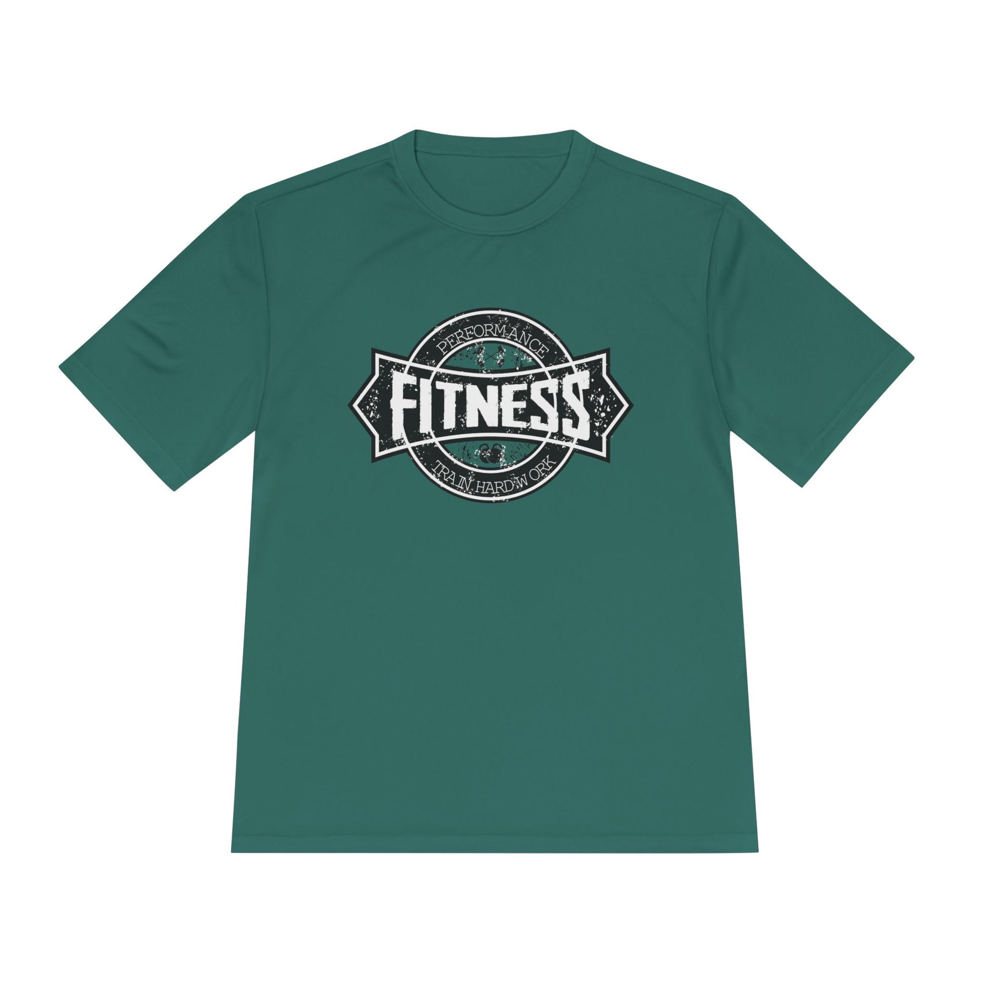 T-Shirt Moisture Wicking Fitness Shirt - Unisex Workout Tee for Gym, Running, Yoga Forest Green