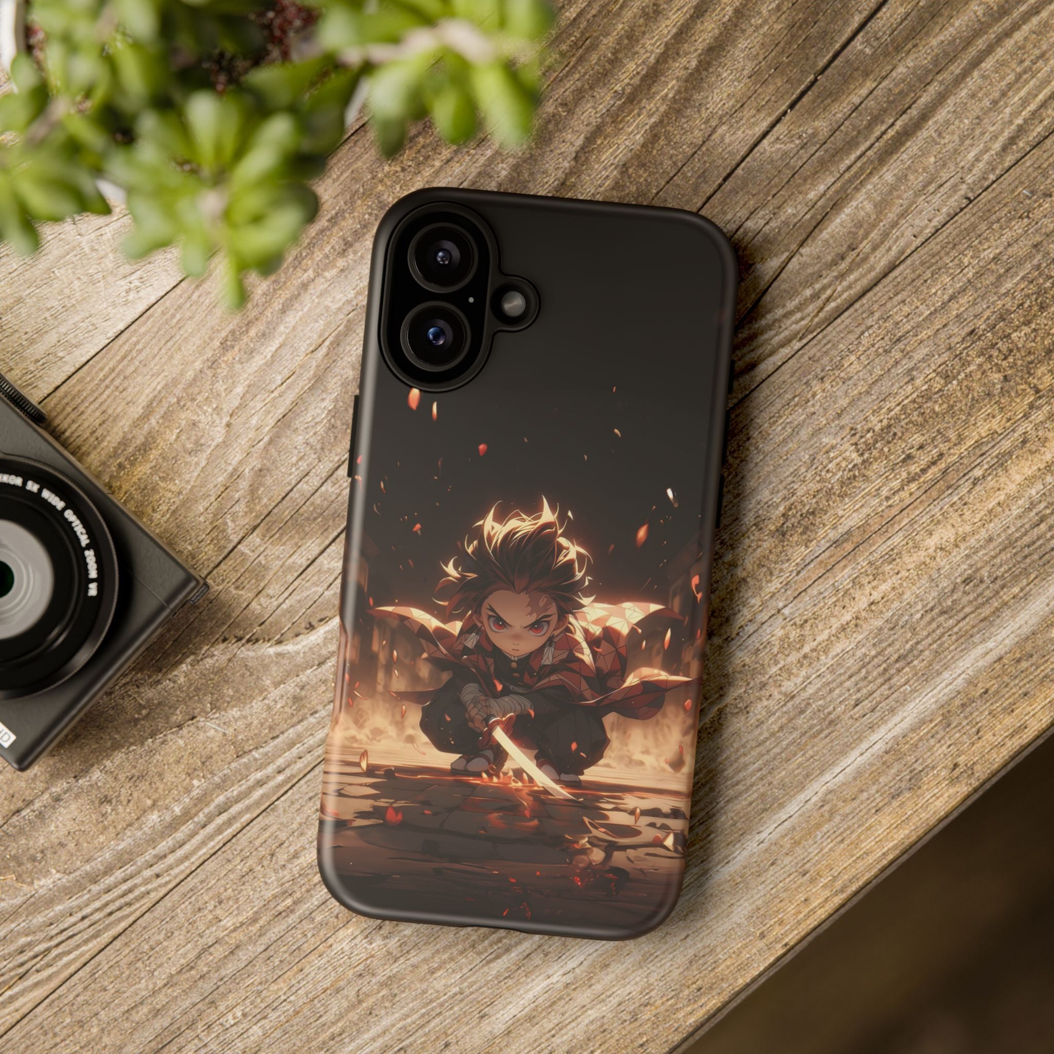Tough Phone Case – Chibi Tanjiro Kamado Anime Protective Case for iPhone & Samsung
