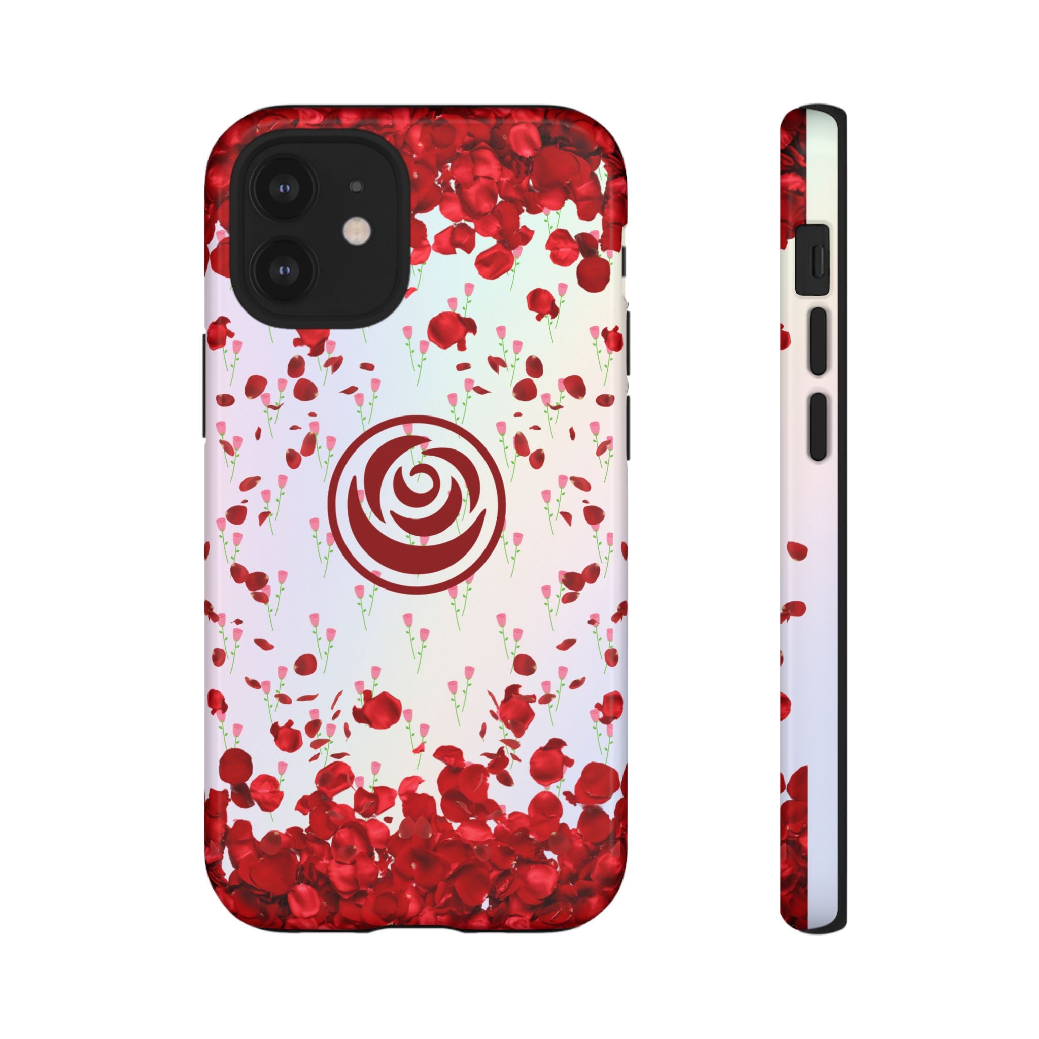 Tough Cases - Red Blossom Elegance Themed Phone Protection for iPhone, Samsung, and Google Pixel (Matte/Glossy)