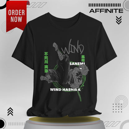 T-Shirt Sanemi Wind Hashira Shirt - Official Demon Slayer Merch (Unisex Anime Tee)