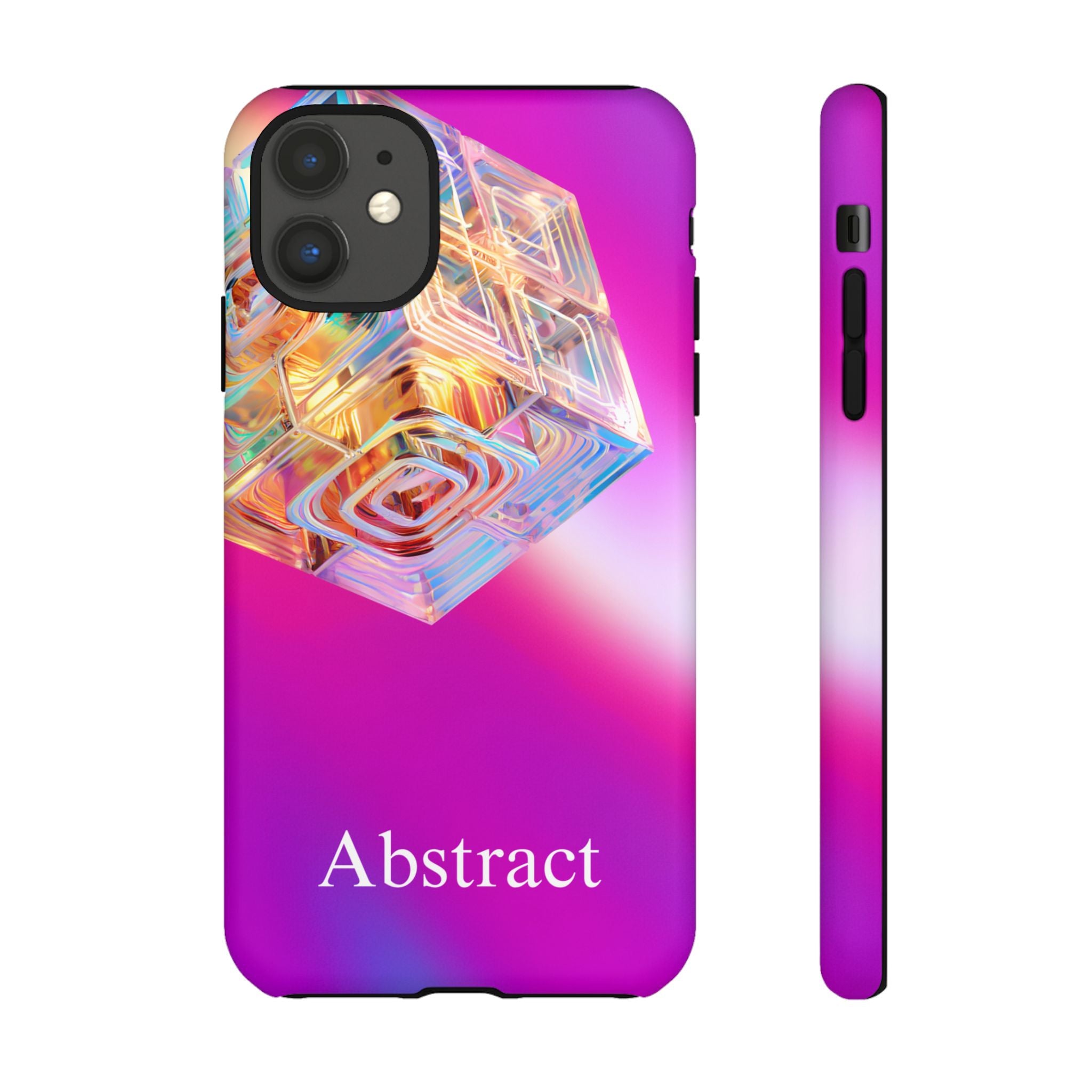 Vibrant 3D Cube Phone Case - Colorful Gradient Art for iPhone, Samsung & Pixel