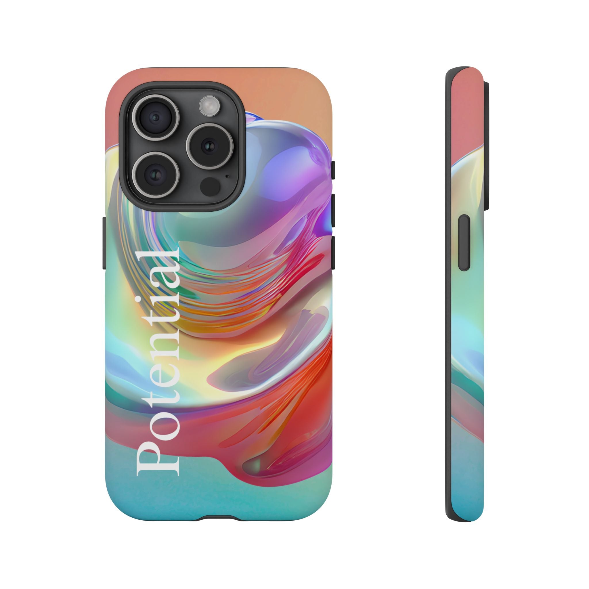Colorful Phone Tough Case - "Potential" Metamorph Design