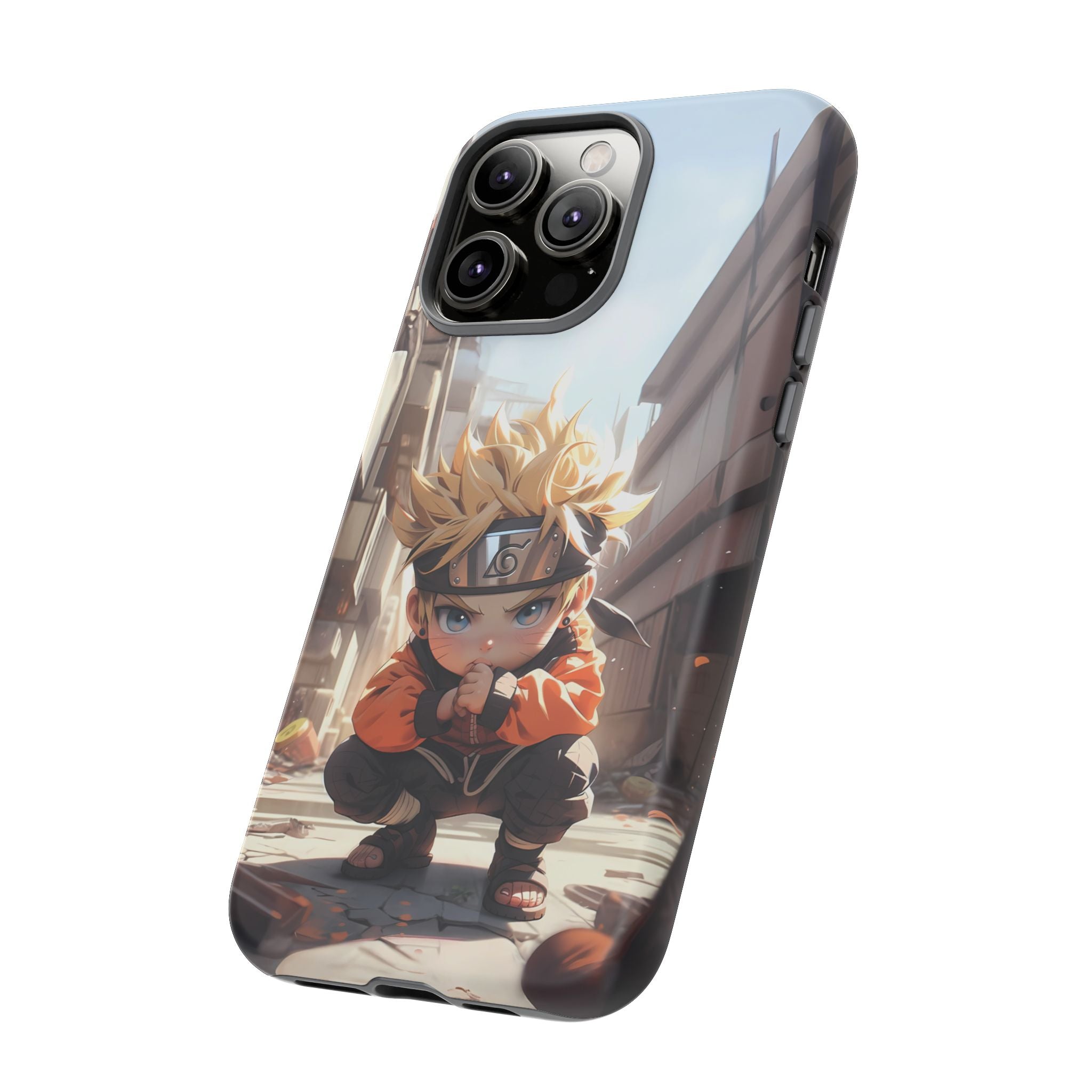 Chibi Naruto Tough Phone Case – Anime Protective Case for iPhone & Samsung, UV Resistant, Durable & Stylish