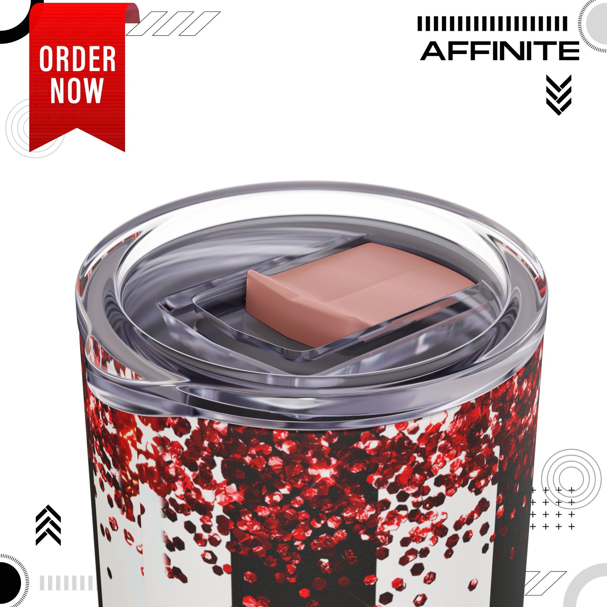 Tumblers Valentine Tumbler 20oz - "So Kiss Me" Matte Skinny Cup