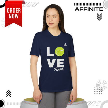 T-Shirt Love Tennis Unisex Sport T-shirt, Athletic Tee, Gift for Tennis Lovers, Tennis Apparel, Sportswear, Fitness Clothing by Adidas