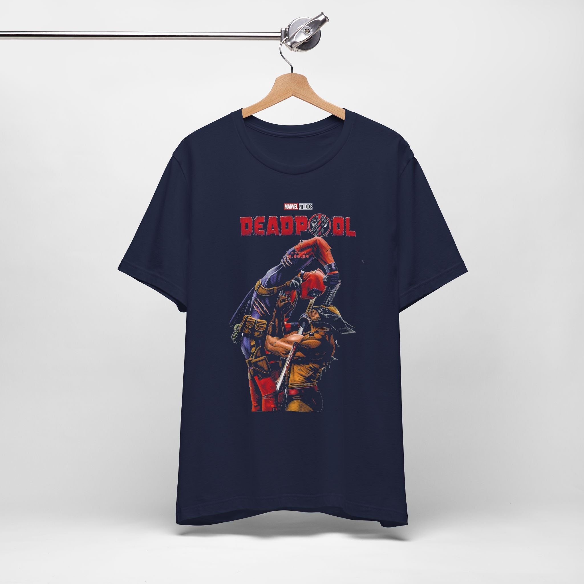 Deadpool Graphic Tee – Marvel Movie Unisex Jersey Shirt | Soft Cotton for Comic Fans & Pop Culture Lovers