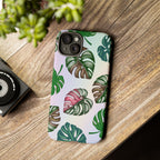 Tough Cases - Monstera Leaf Themed Phone Protection for iPhone, Samsung, and Google Pixel (Matte/Glossy)