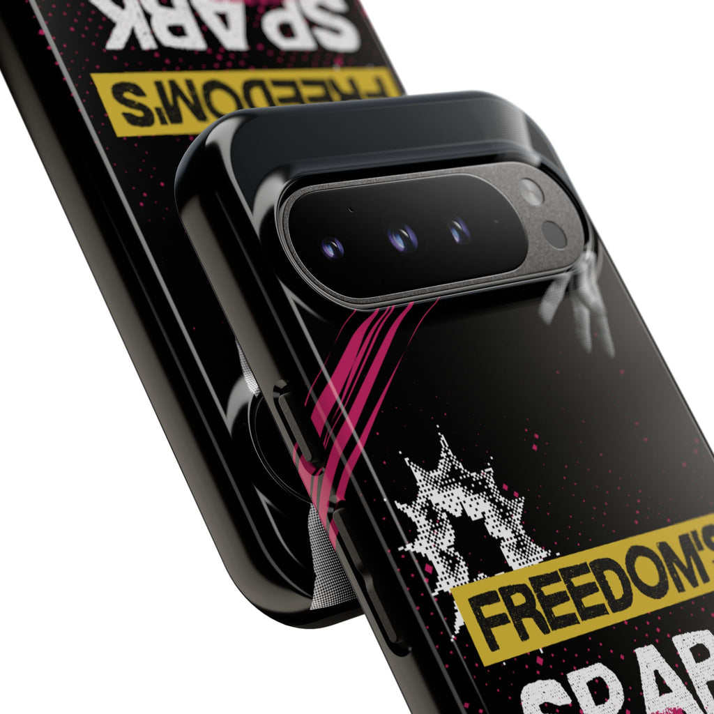 Tough Cases - Freedom's Spark Motivationsl Themed Phone Protection for iPhone, Samsung, and Google Pixel (Matte/Glossy)