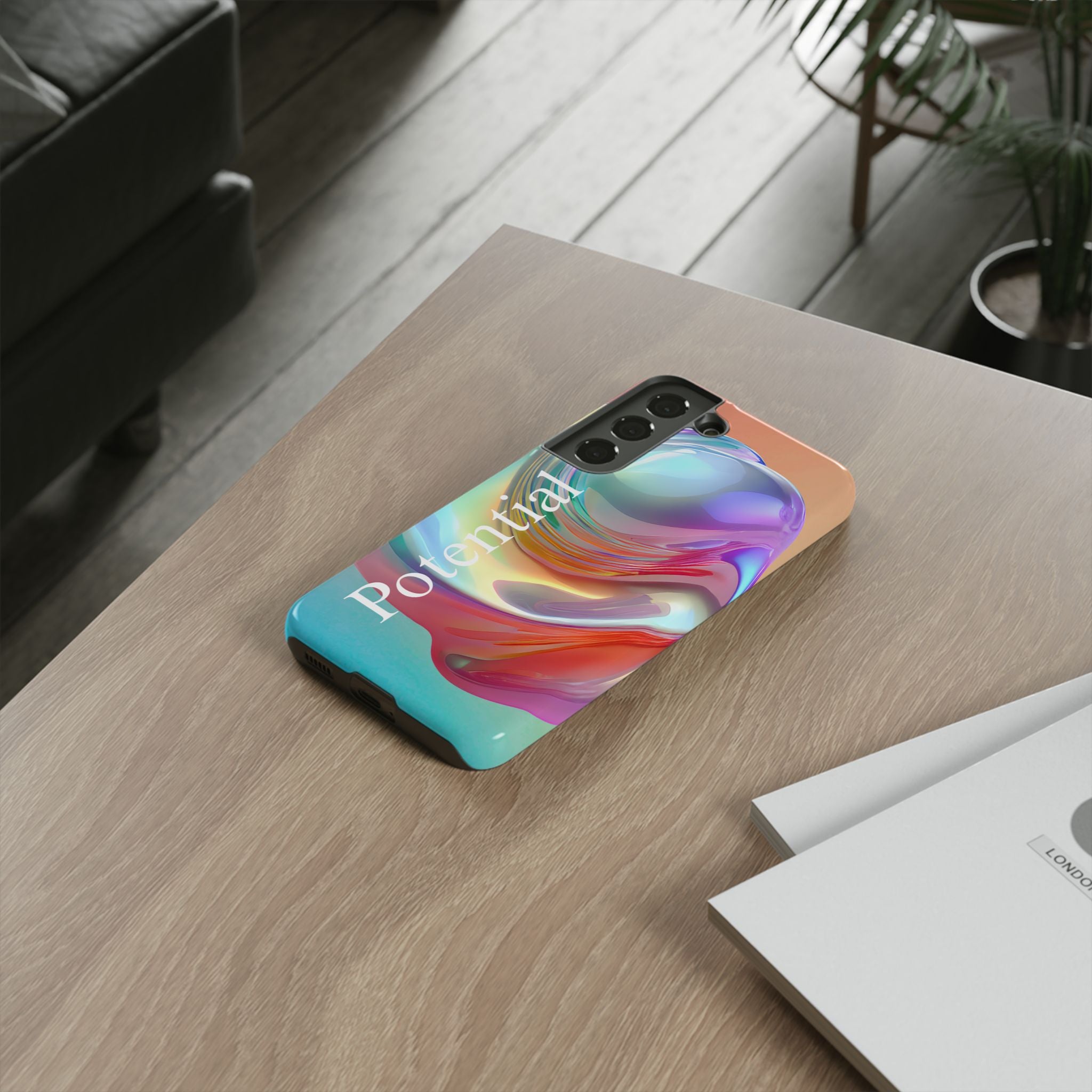 Colorful Phone Tough Case - "Potential" Metamorph Design