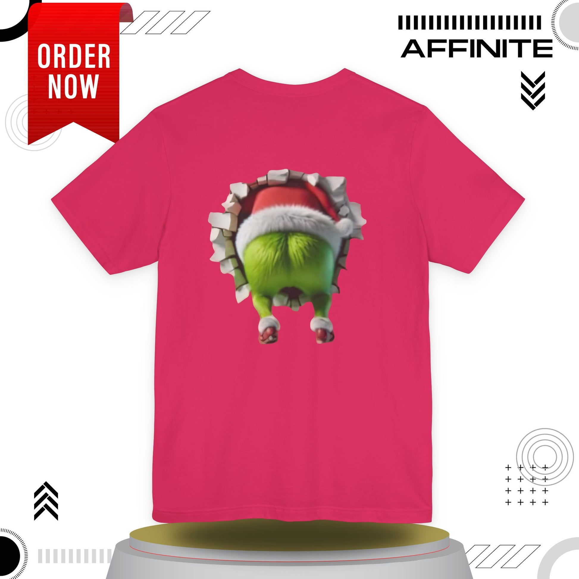T-Shirt The Grinch Unisex Jersey Short Sleeve Tee | Soft Cotton Christmas T-Shirt