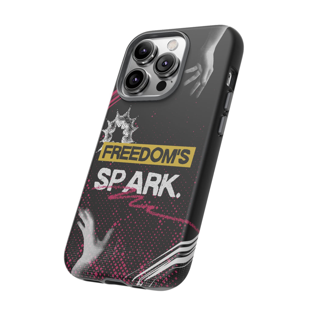 Tough Cases - Freedom's Spark Motivationsl Themed Phone Protection for iPhone, Samsung, and Google Pixel (Matte/Glossy)