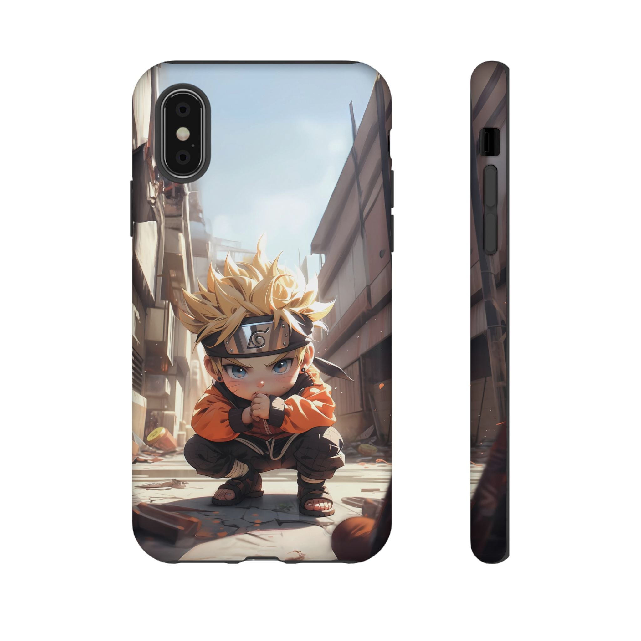 Chibi Naruto Tough Phone Case – Anime Protective Case for iPhone & Samsung, UV Resistant, Durable & Stylish