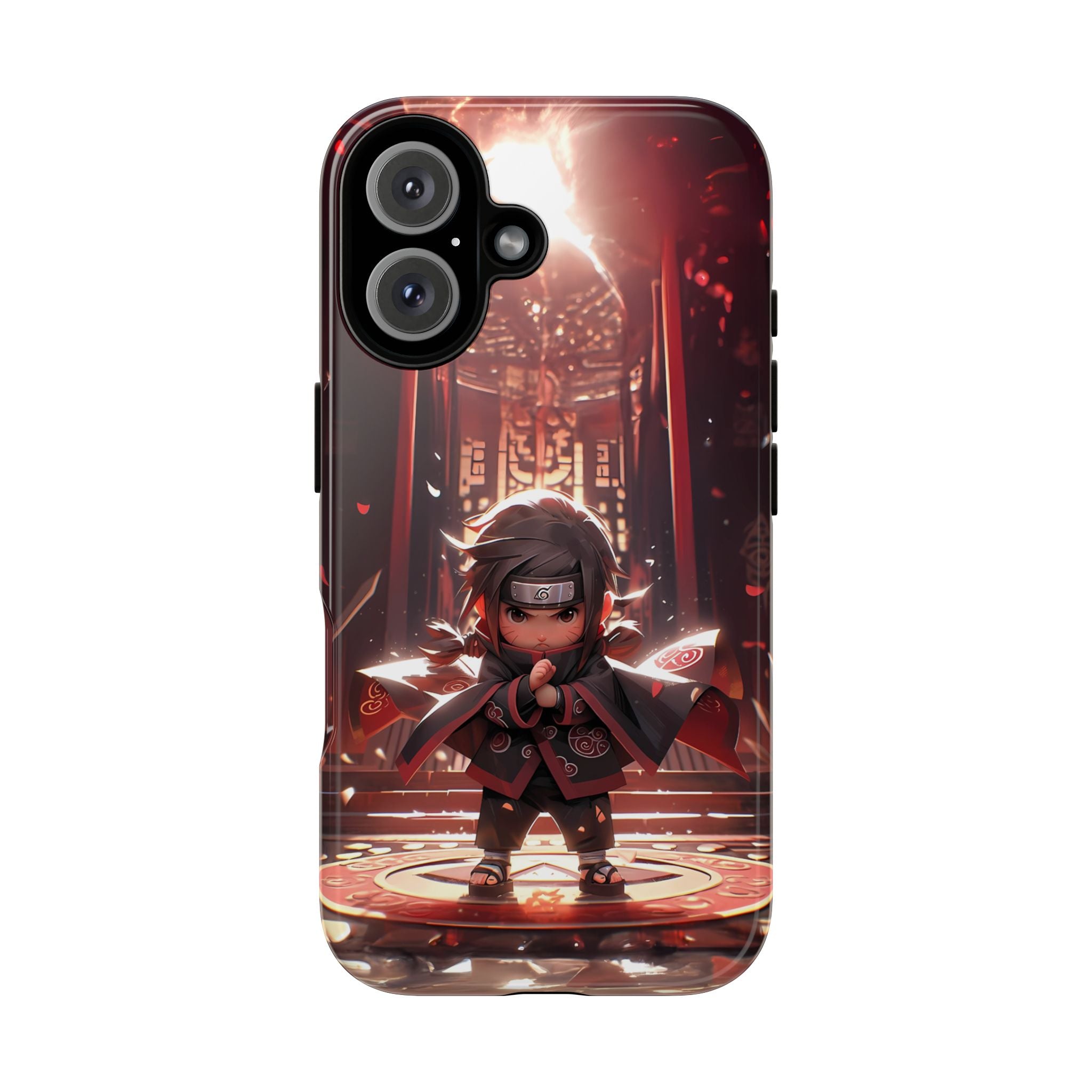 Chibi Itachi Tough Phone Case – Anime Protective Case for iPhone & Samsung, UV Resistant, Durable & Stylish