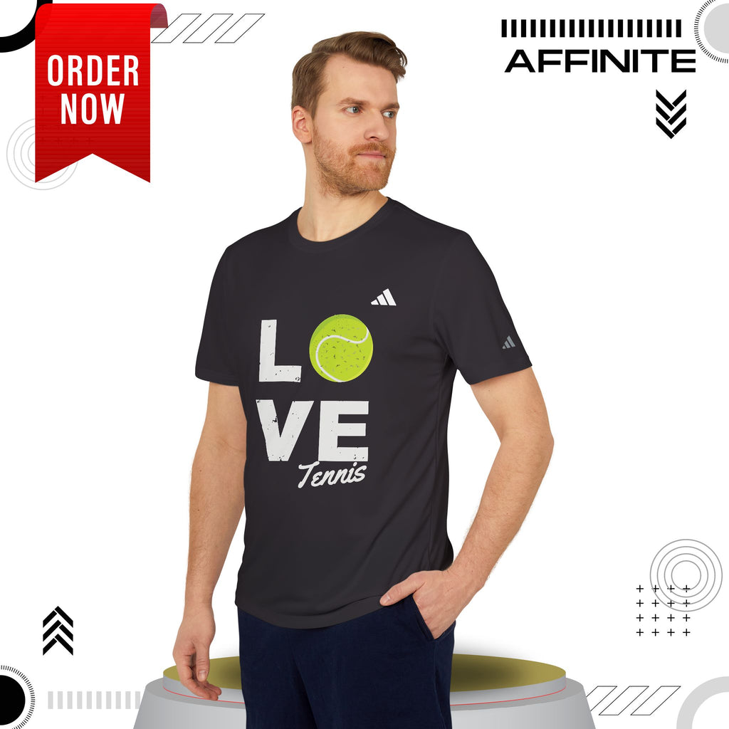 T-Shirt Love Tennis Unisex Sport T-shirt, Athletic Tee, Gift for Tennis Lovers, Tennis Apparel, Sportswear, Fitness Clothing by Adidas