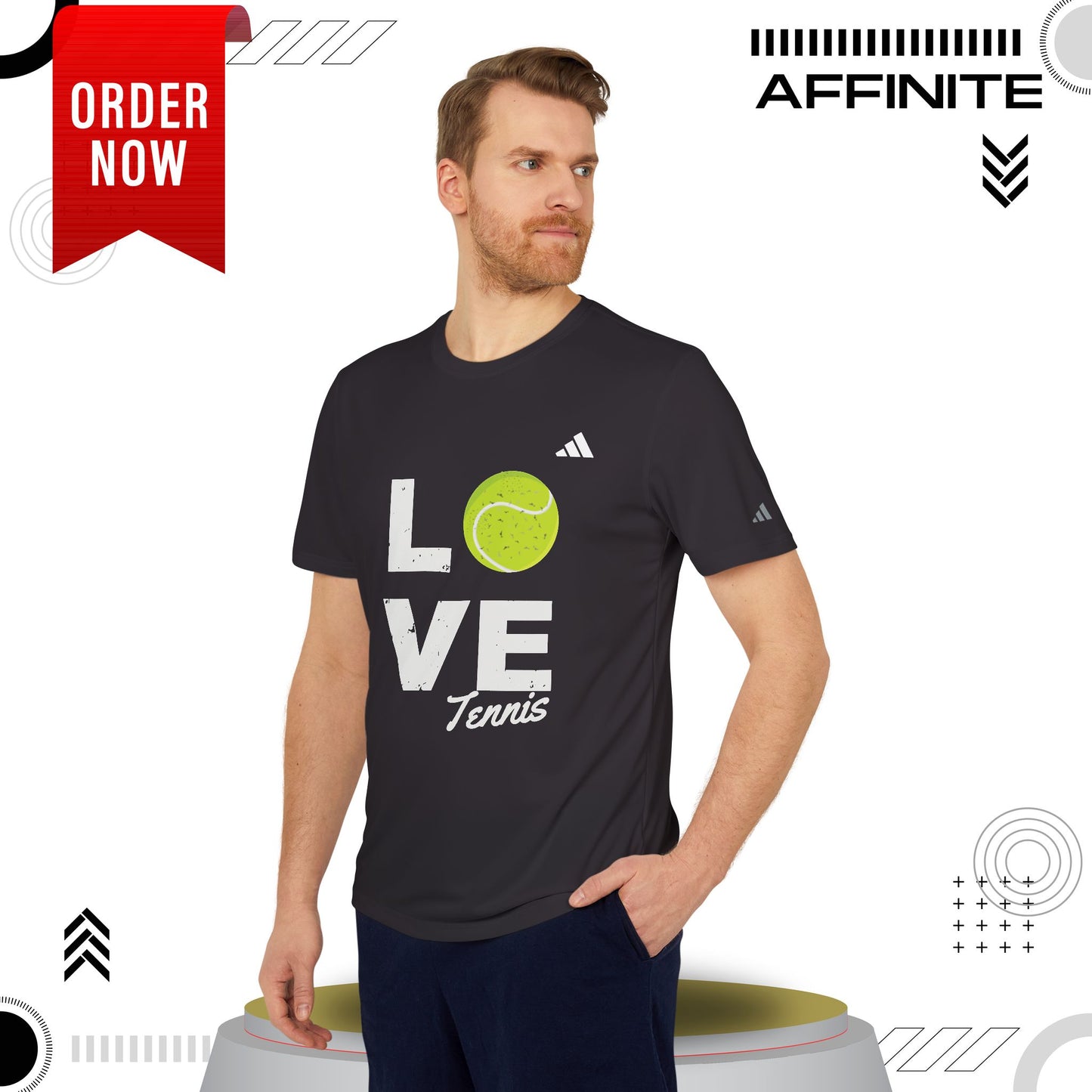 T-Shirt Love Tennis Unisex Sport T-shirt, Athletic Tee, Gift for Tennis Lovers, Tennis Apparel, Sportswear, Fitness Clothing by Adidas