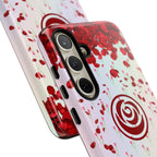 Tough Cases - Red Blossom Elegance Themed Phone Protection for iPhone, Samsung, and Google Pixel (Matte/Glossy)