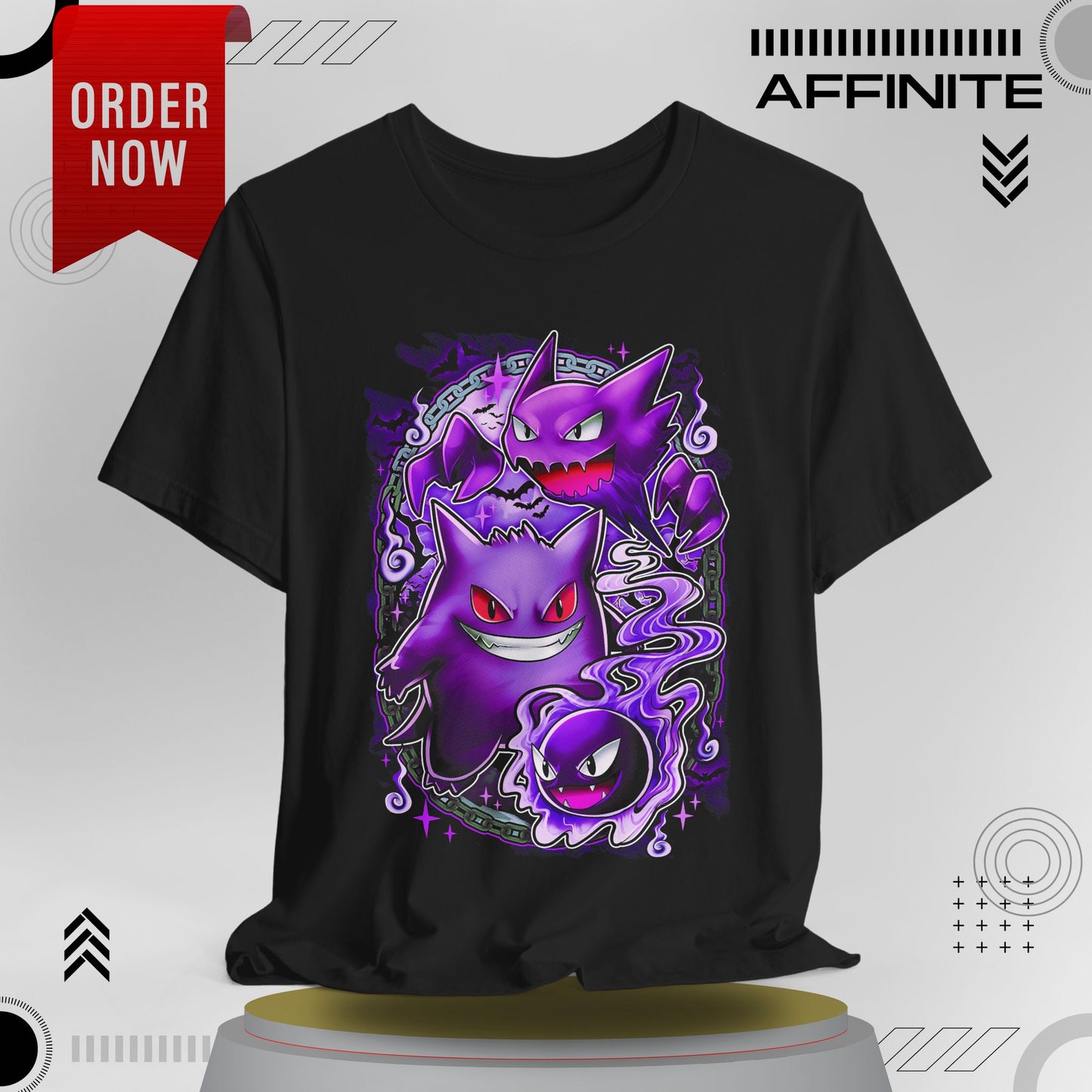 T-Shirt Ghostly Kanto Vibes Unisex Jersey Short Sleeve Tee - Spooky Design