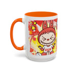 Lazy Yoga Labubu Cartoon Accent Coffee Mug - Fun and Playful Design for Coffee Lovers