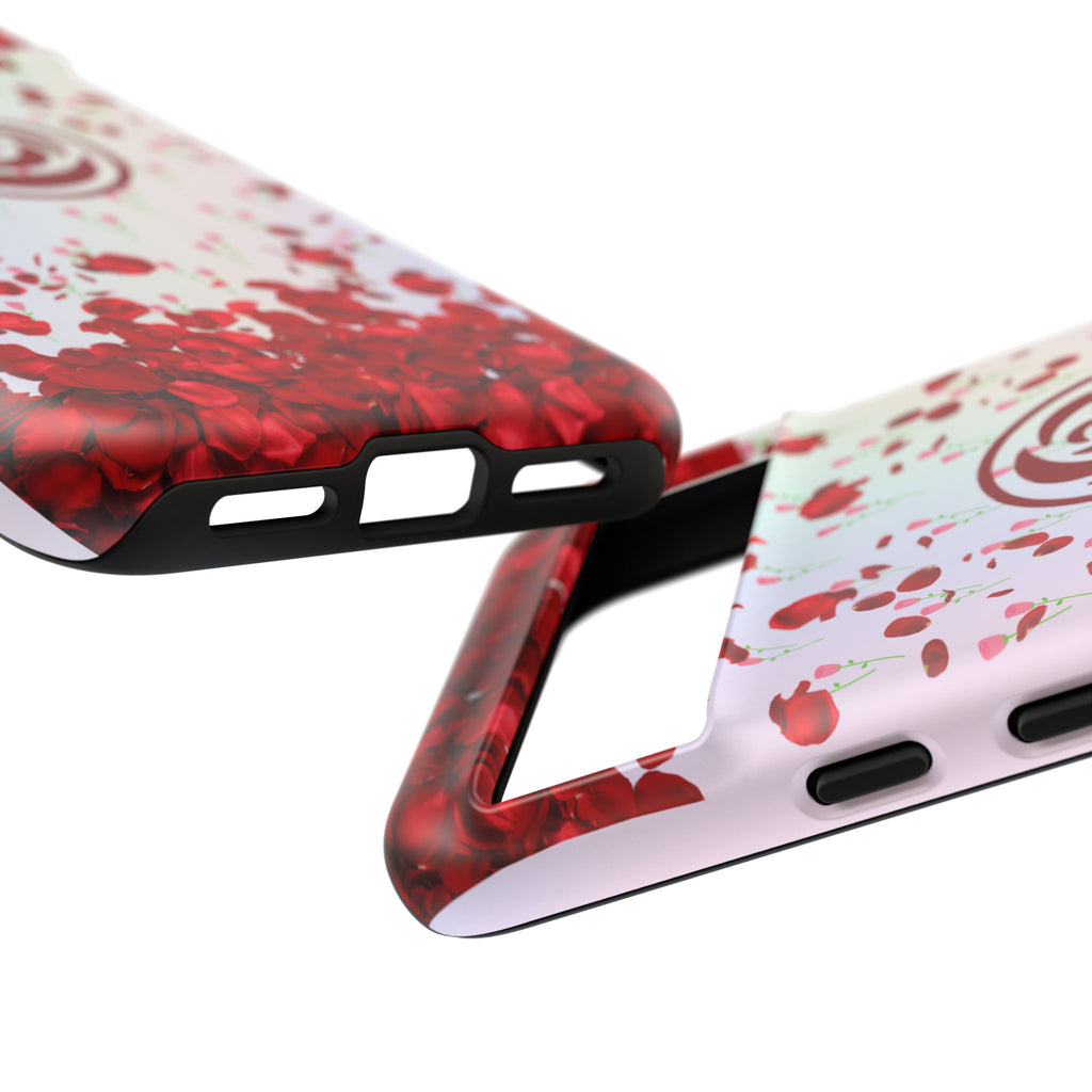 Tough Cases - Red Blossom Elegance Themed Phone Protection for iPhone, Samsung, and Google Pixel (Matte/Glossy)