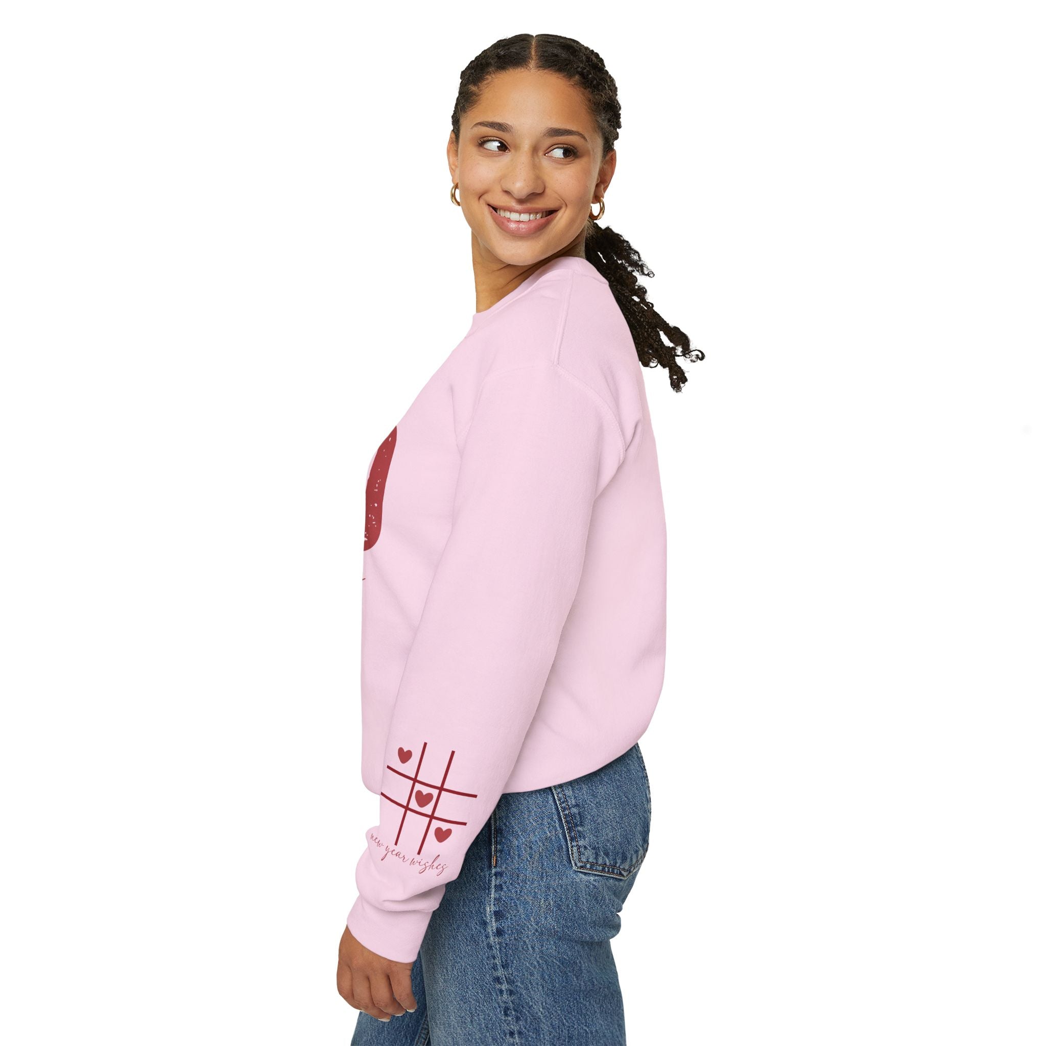 XOXO Hugs and Kisses Crewneck Sweatshirt - Cozy Valentine's Day Gift