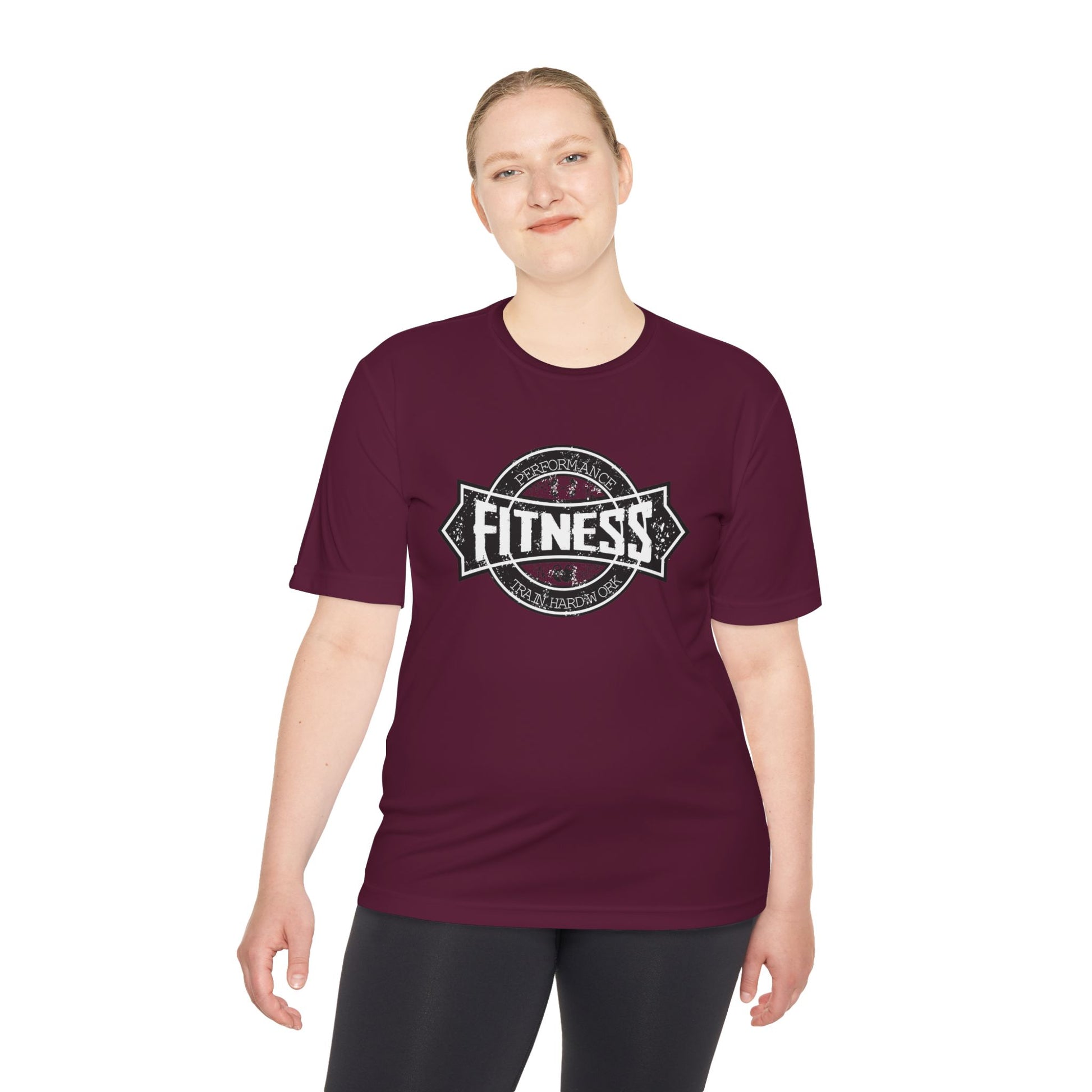 T-Shirt Moisture Wicking Fitness Shirt - Unisex Workout Tee for Gym, Running, Yoga