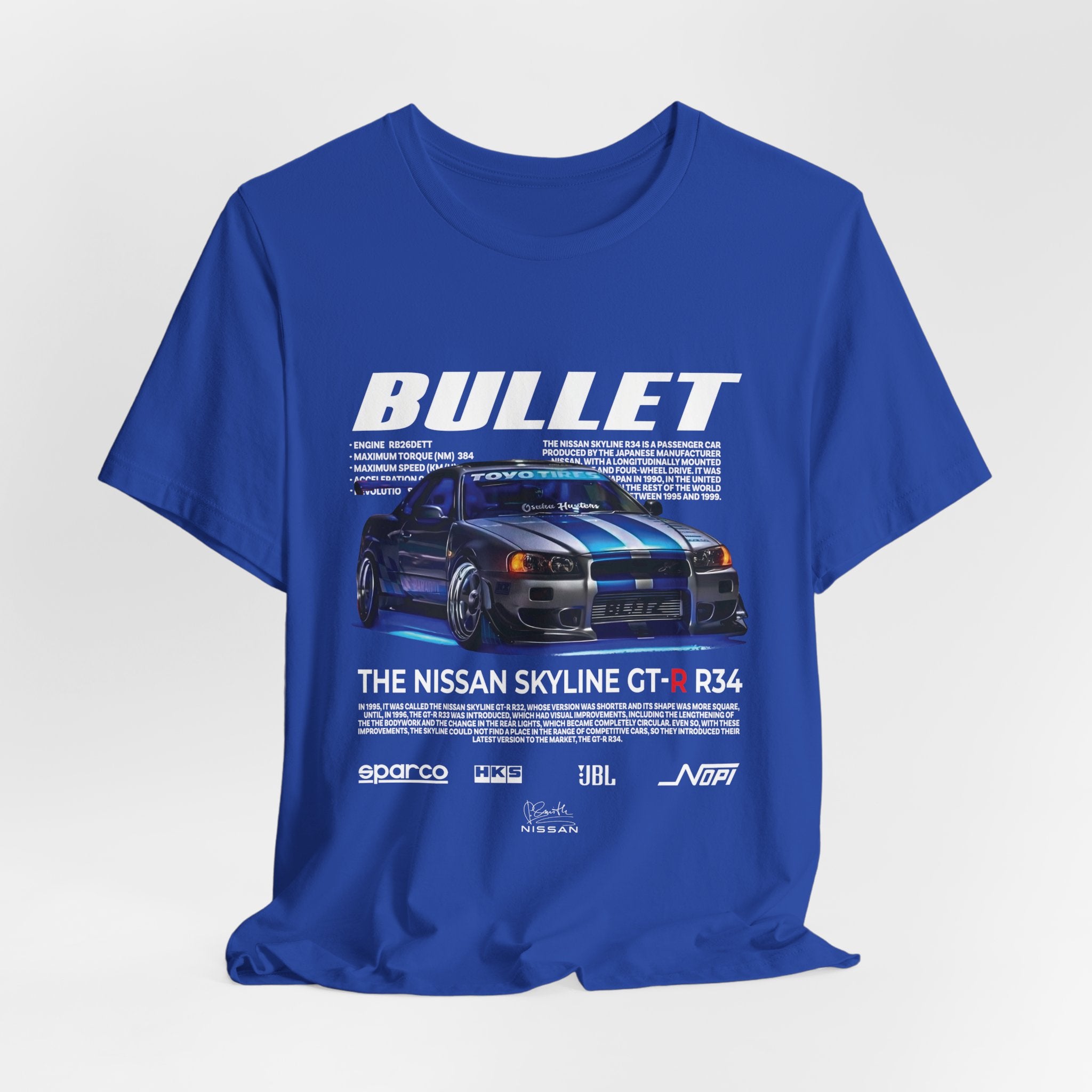 Nissan Skyline R34 T Shirt – Premium JDM Graphic Tee for Car Enthusiasts