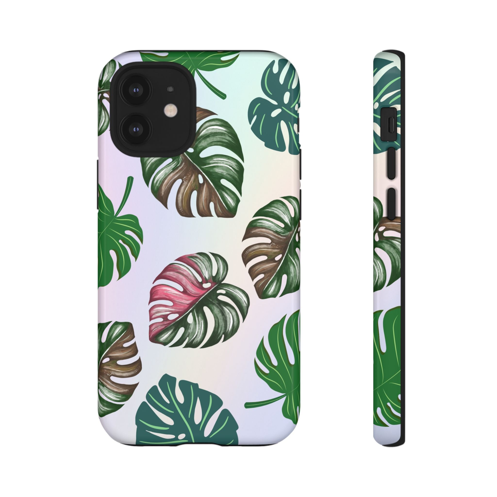 Tough Cases - Monstera Leaf Themed Phone Protection for iPhone, Samsung, and Google Pixel (Matte/Glossy)