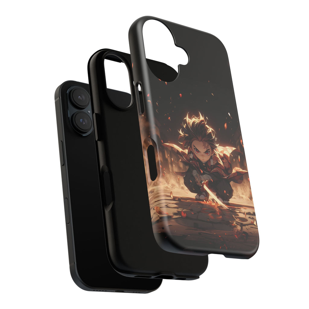 Tough Phone Case – Chibi Tanjiro Kamado Anime Protective Case for iPhone & Samsung
