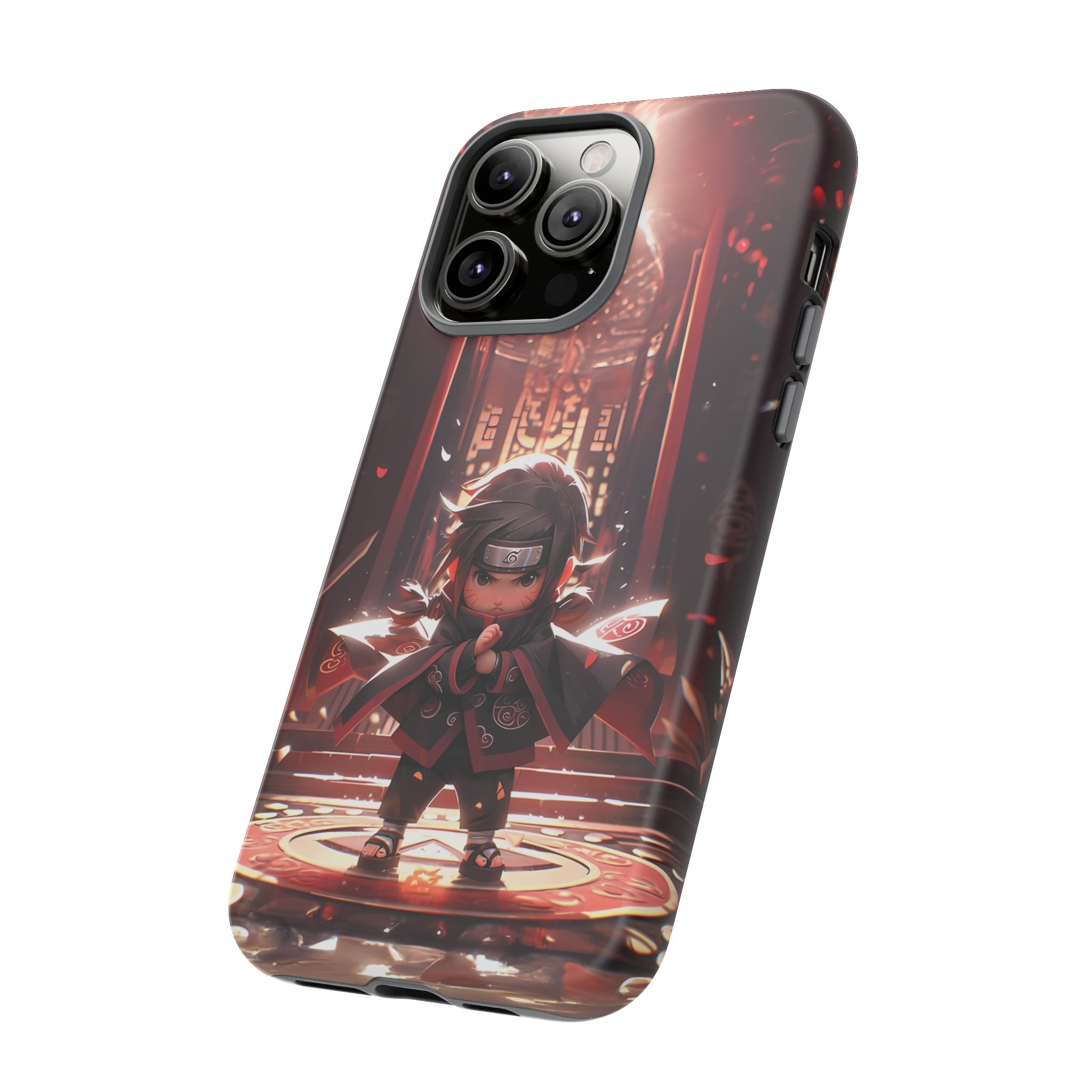 Chibi Itachi Tough Phone Case – Anime Protective Case for iPhone & Samsung, UV Resistant, Durable & Stylish