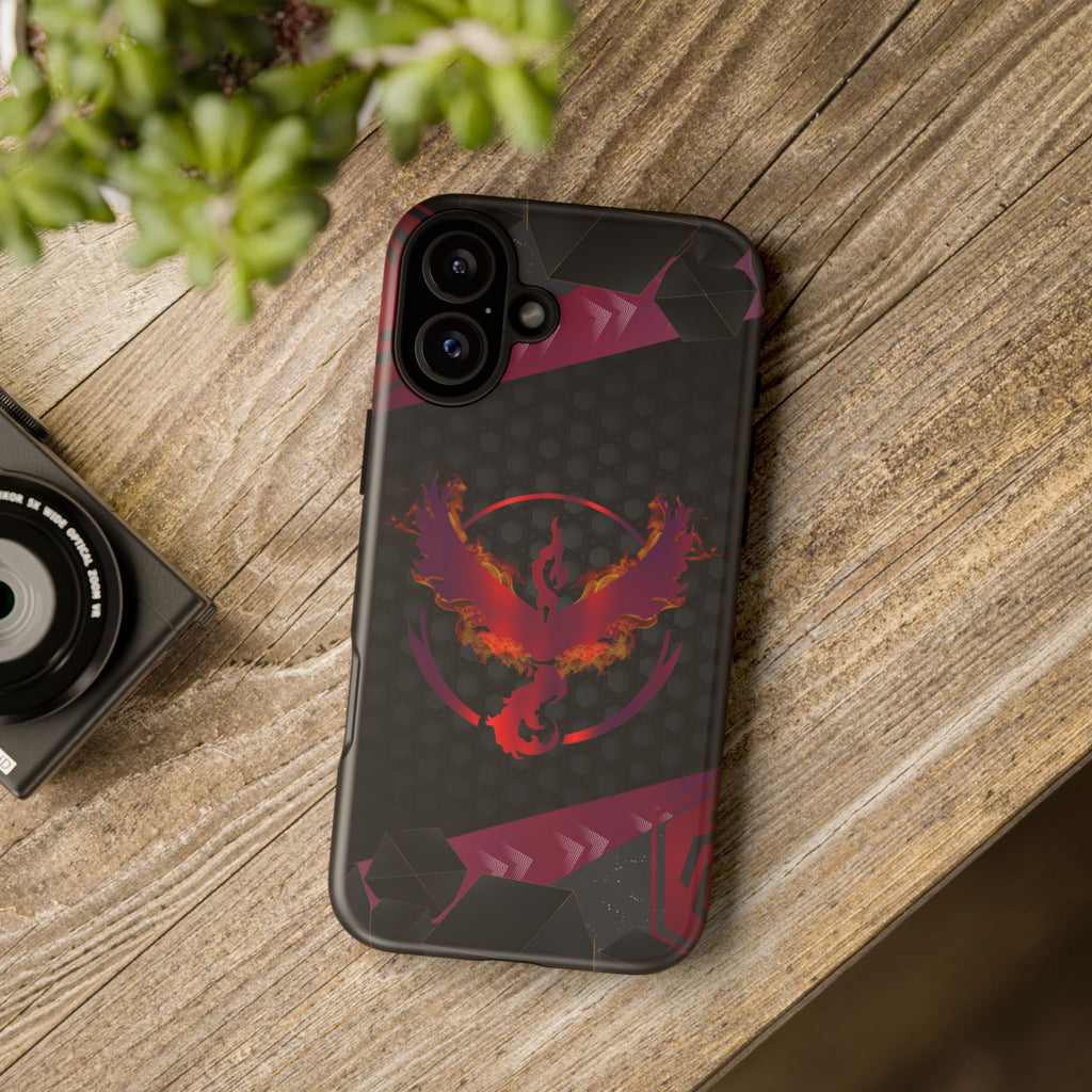 Pokémon Phone Case – Team Valor Tough & Rugged Dual-Layer Protection for iPhone, Samsung, Pixel | Wireless Charging Ready