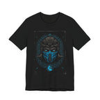 T-Shirt Epic Gamer Tee | Blue Flame Masked Warrior