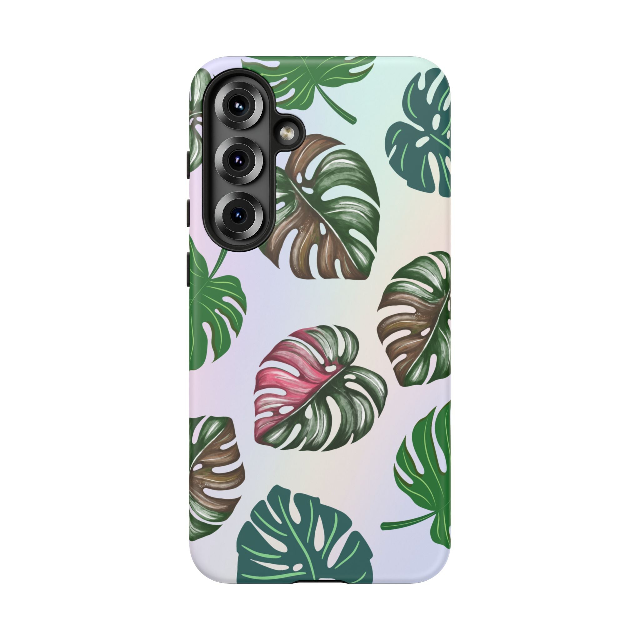 Tough Cases - Monstera Leaf Themed Phone Protection for iPhone, Samsung, and Google Pixel (Matte/Glossy)