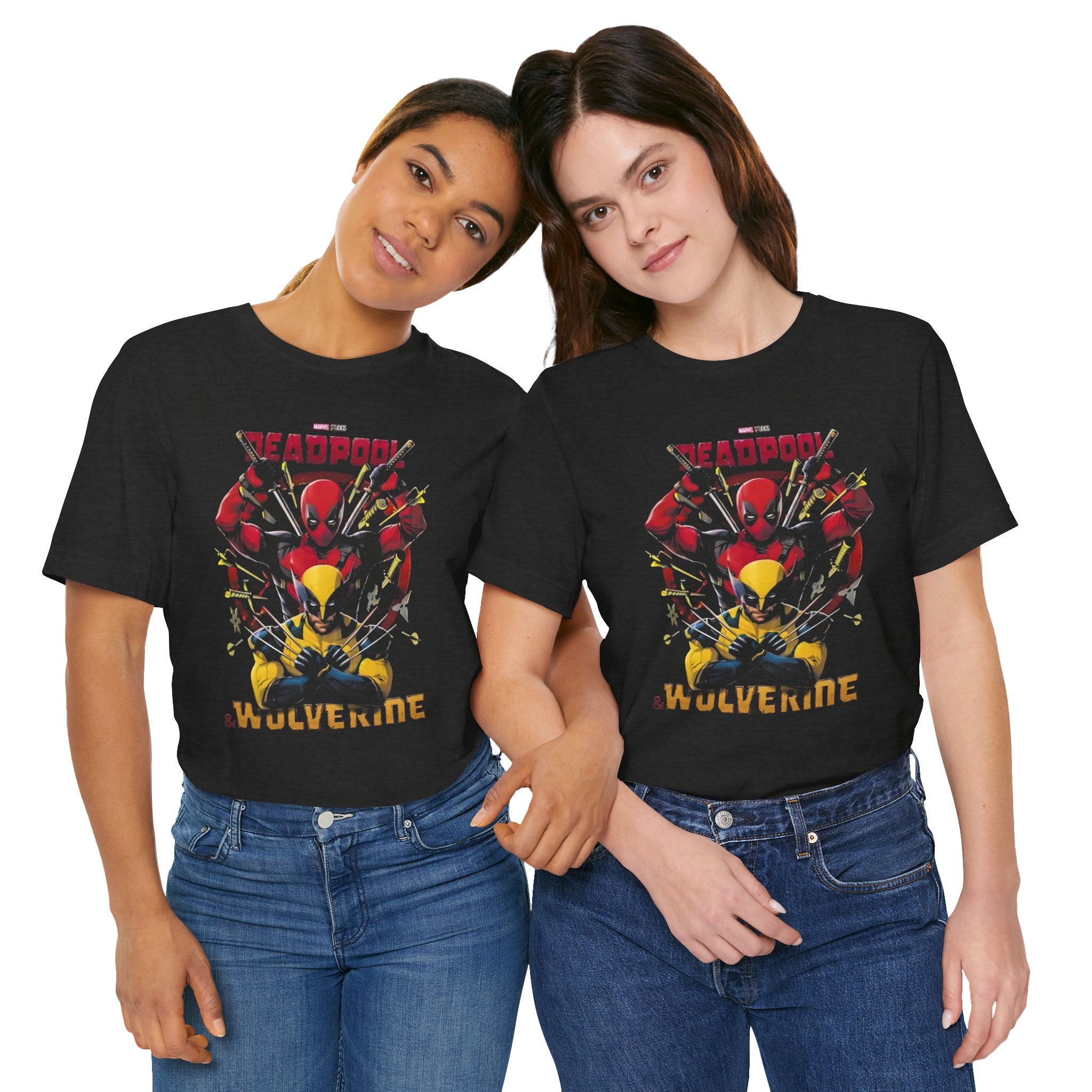 Wolverine and Deadpool T-Shirt – Soft Cotton Graphic Tee for Marvel Fans | Unisex Crew Neck