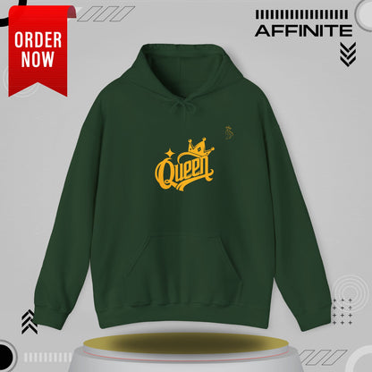 Hoodie Rule in Style: The Ultimate 'Queen' Hoodie for Everyday Royalty! Forest Green