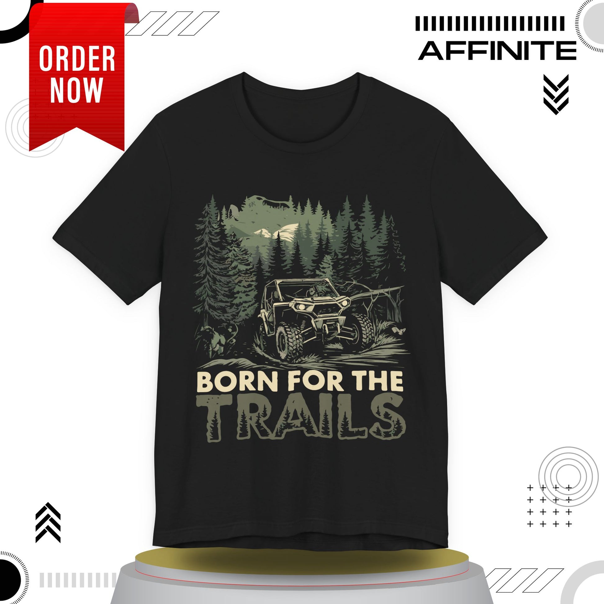 T-Shirt Born for the Trails Unisex Adventure Tee