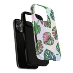 Tough Cases - Monstera Leaf Themed Phone Protection for iPhone, Samsung, and Google Pixel (Matte/Glossy)