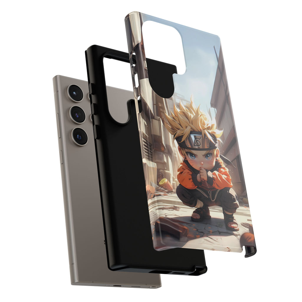 Chibi Naruto Tough Phone Case – Anime Protective Case for iPhone & Samsung, UV Resistant, Durable & Stylish