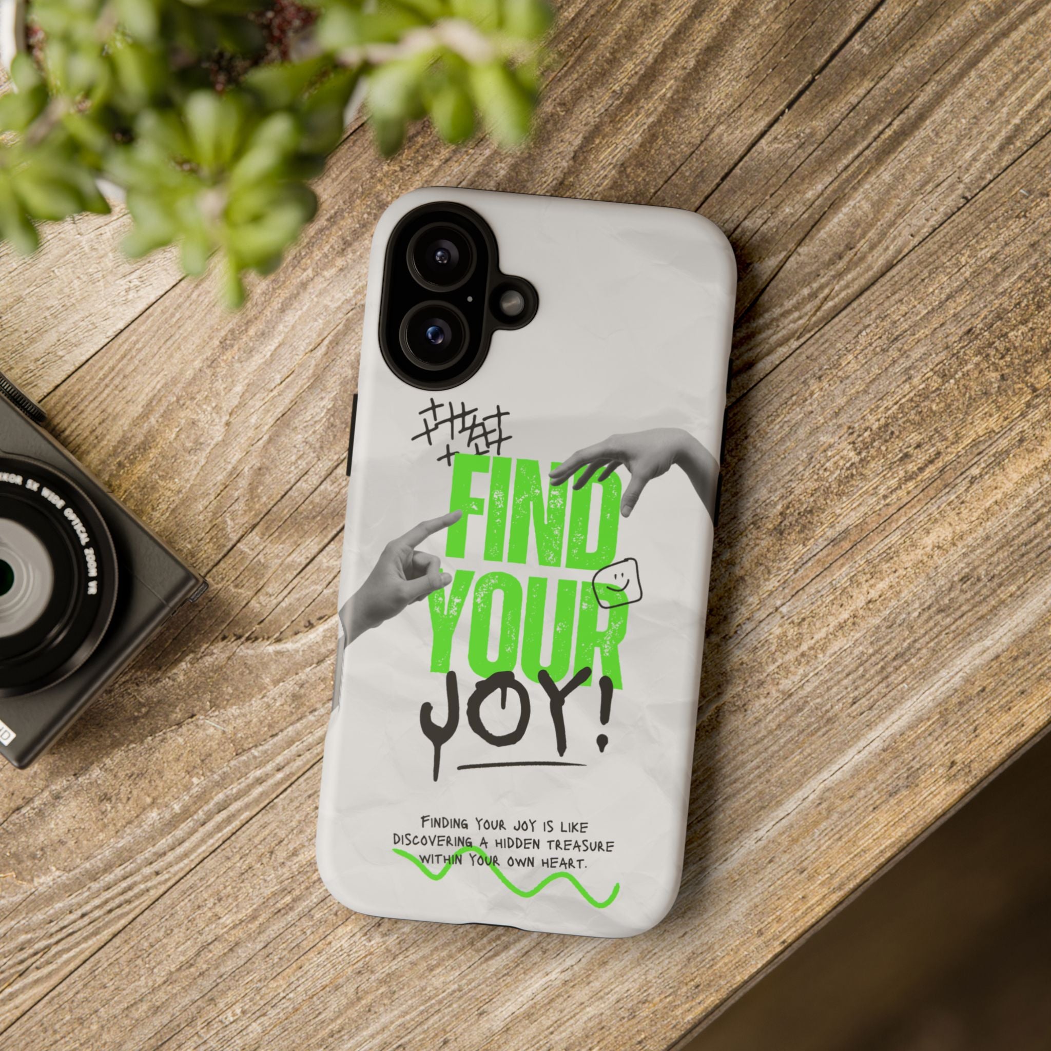 Phone Cases - Find Your Joy Themed Tough Phone Protection for iPhone, Samsung, Google Pixel (Matte/Glossy)